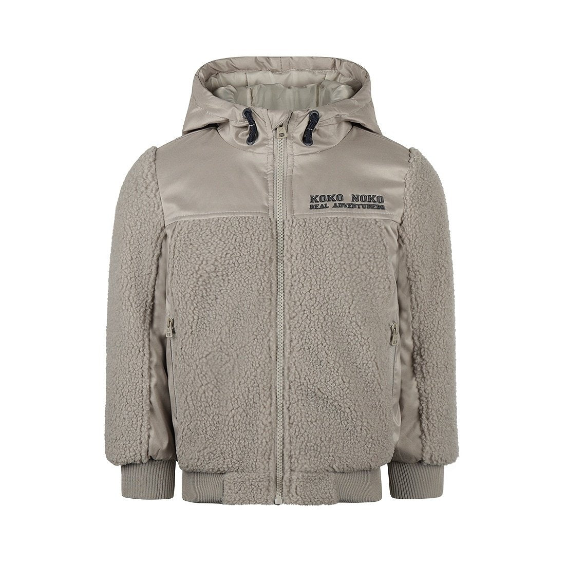 Koko Noko giacca invernale per bambini beige grigio idrorepellente teddy - 8720815307621 - DarSaGiocattoli