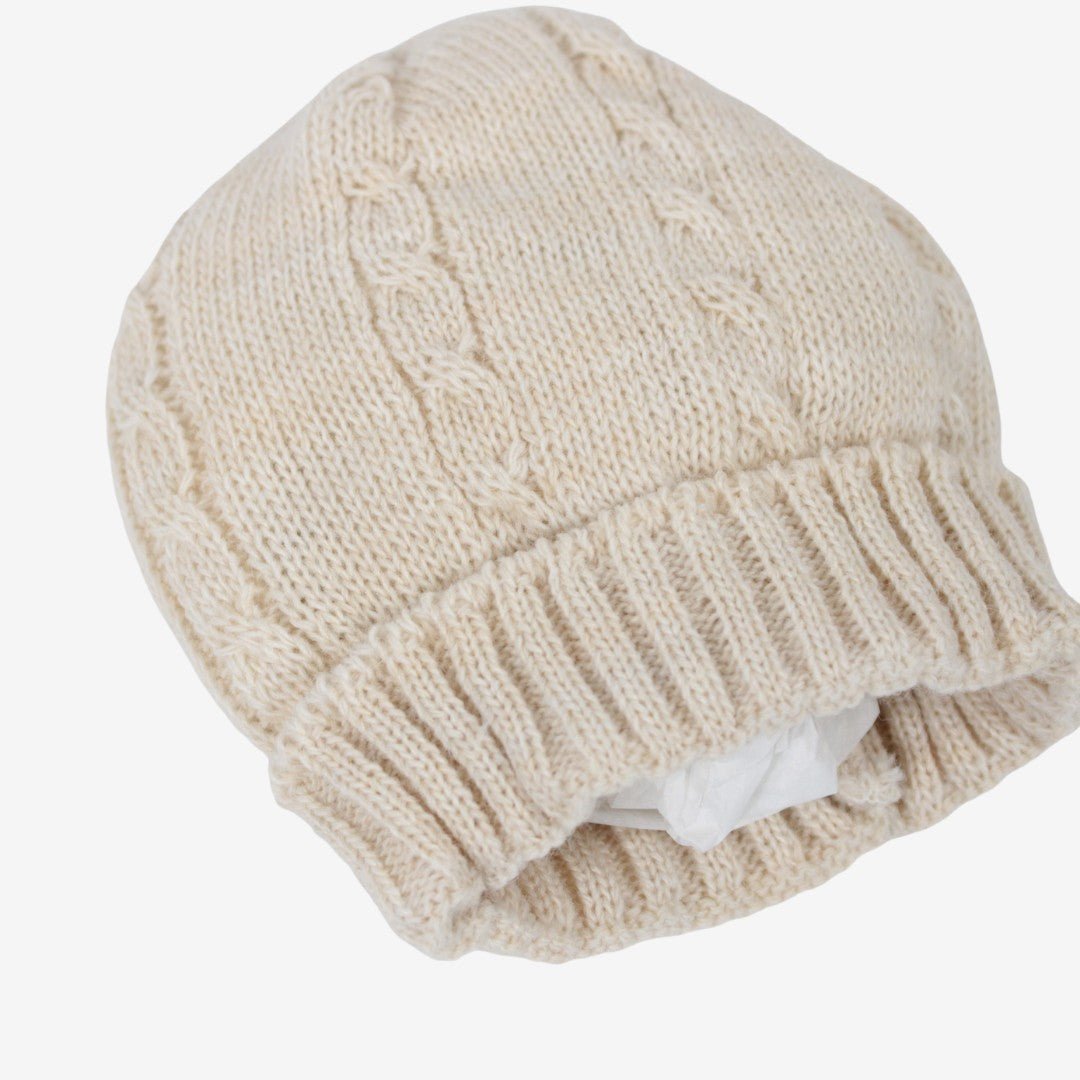 La Rocca Set Cappellino + Scarpine Misto Lana Beige V118 - 8300989221185 - DarSaGiocattoli