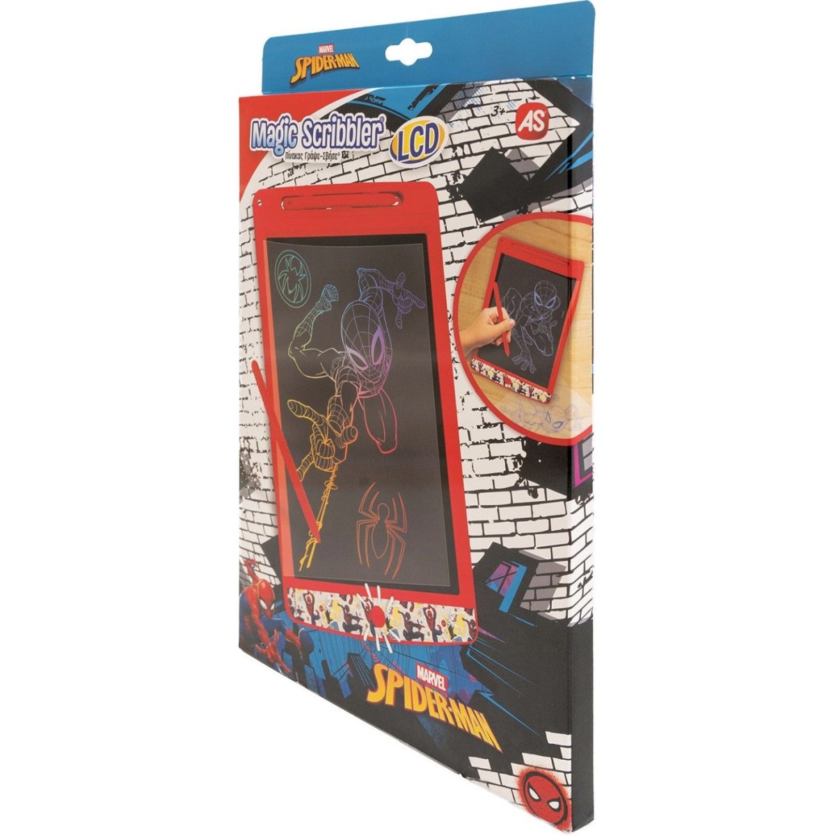 Lavagna LCD Scrivi e Cancella Spider-Man AS 1028-14157 - 5203068141578 - DarSaGiocattoli