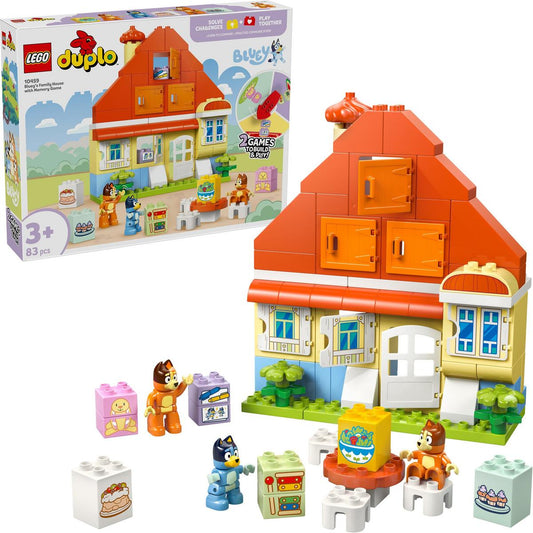 Lego Bluey Casa Famiglia Gioco Memoria 83 Pezzi 3+ Anni 10459 - 5702017816746 - DarSaGiocattoli