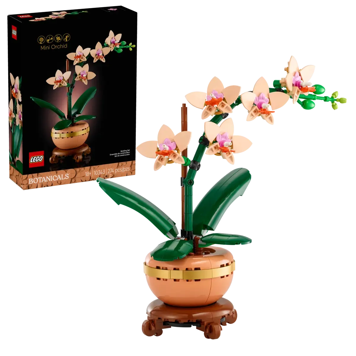 Lego Botanicals Boutique Mini Orchidea 274 Pezzi 18+ Anni 10343 - 5702017814643 - DarSaGiocattoli