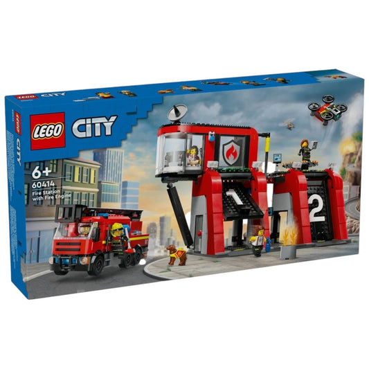 Lego City Caserma Dei Pompieri Autopompa 6+ Anni 60414 - 5702017582962 - DarSaGiocattoli