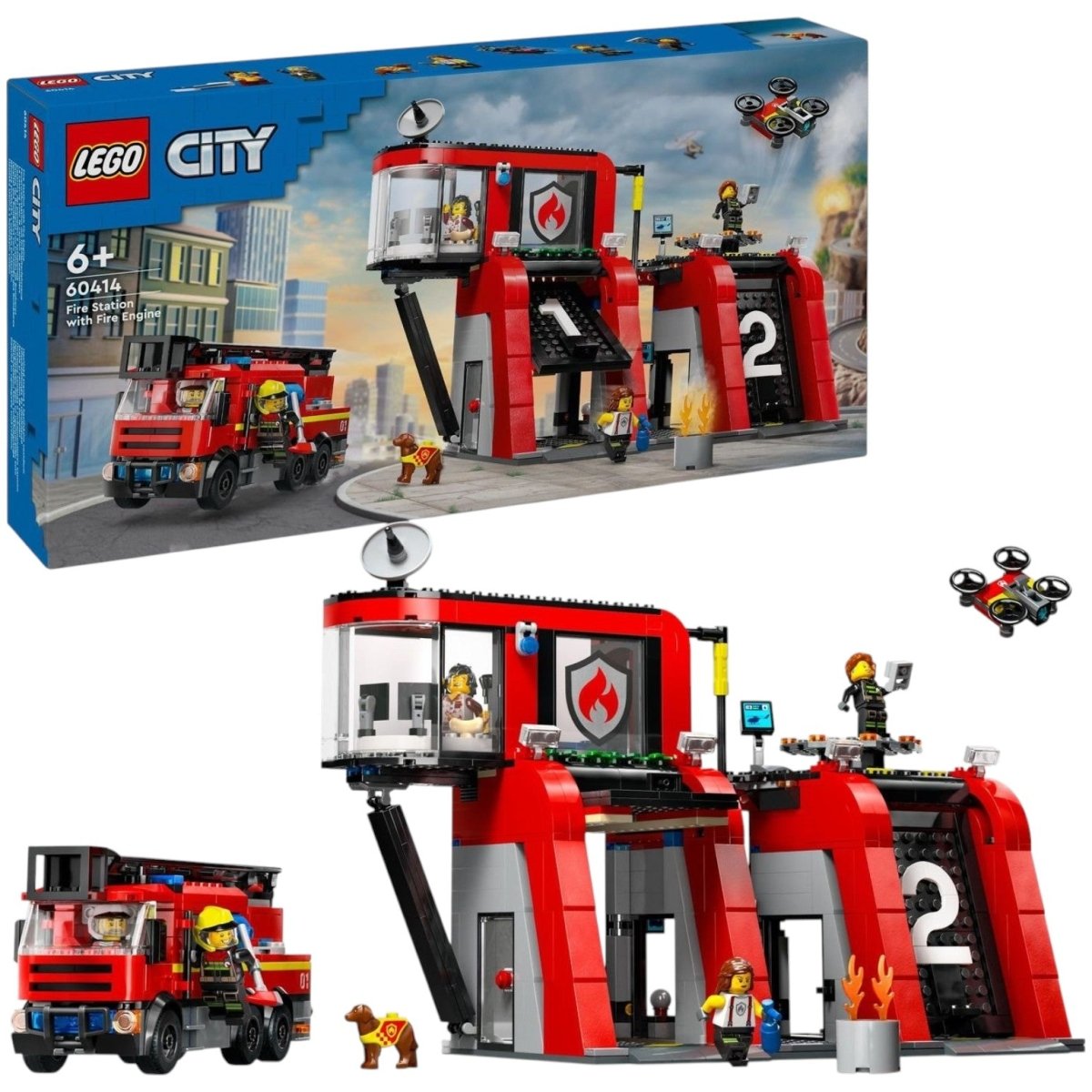 Lego City Caserma Dei Pompieri Autopompa 6+ Anni 60414 - 5702017582962 - DarSaGiocattoli