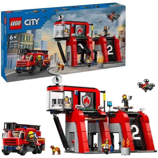 Lego City Caserma Dei Pompieri Autopompa 6+ Anni 60414 - 5702017582962 - DarSaGiocattoli