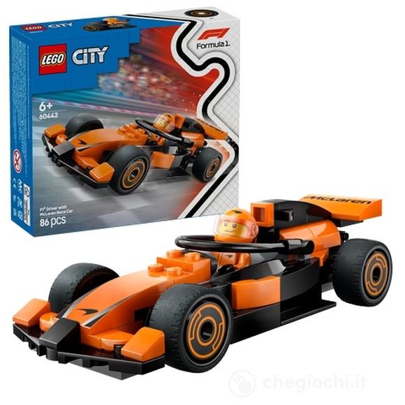 Lego City Mclaren Formula 1 Pilota Con Macchina 60442 - 5702017812489 - DarSaGiocattoli