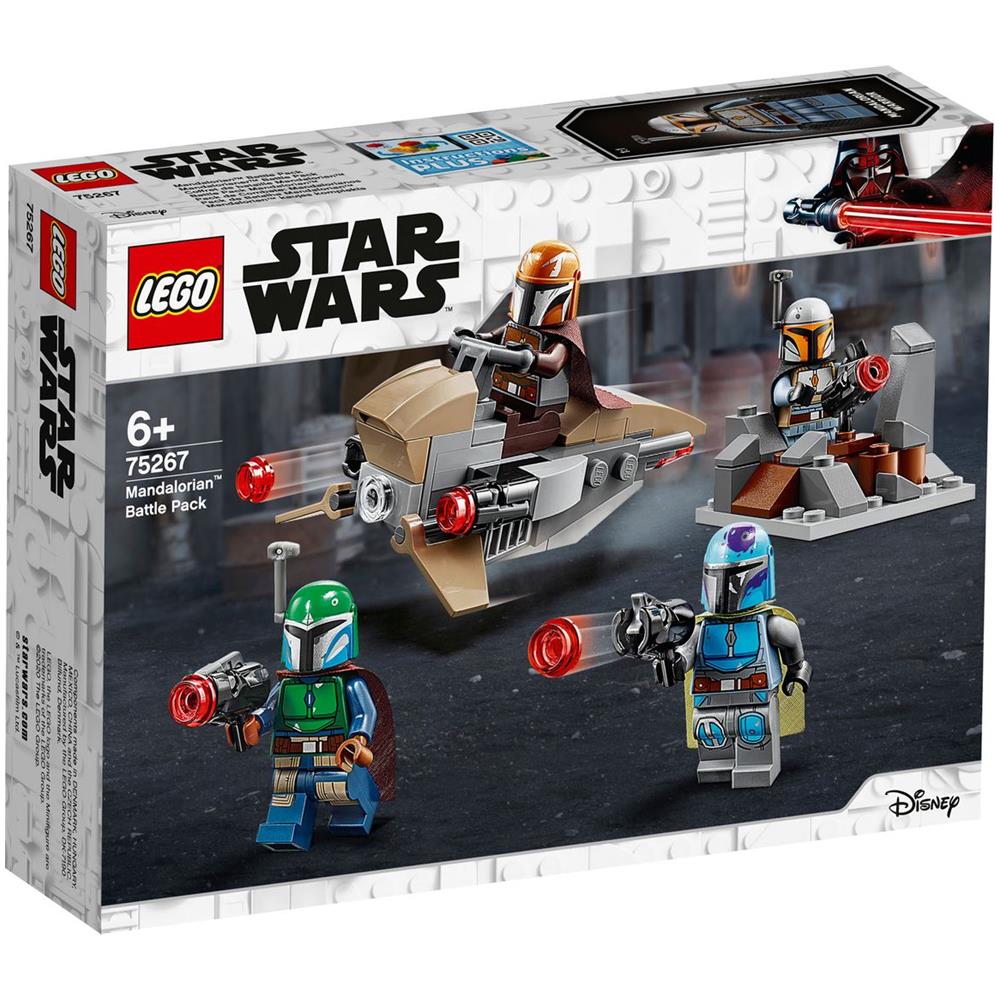 LEGO Star Wars Battle Pack Mandalorian Speeder Bike e Mini Forte di Difesa 75267 - 5702016617139 - DarSaGiocattoli