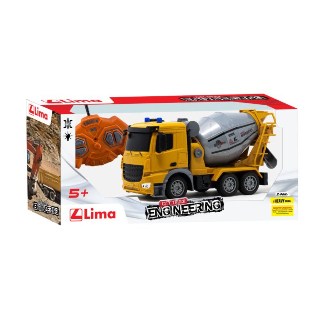 Lima Camion Betoniera 1:24 R/C Costruction Truck Ricar.HT204 Radiocomandata - 0806891570628 - DarSaGiocattoli