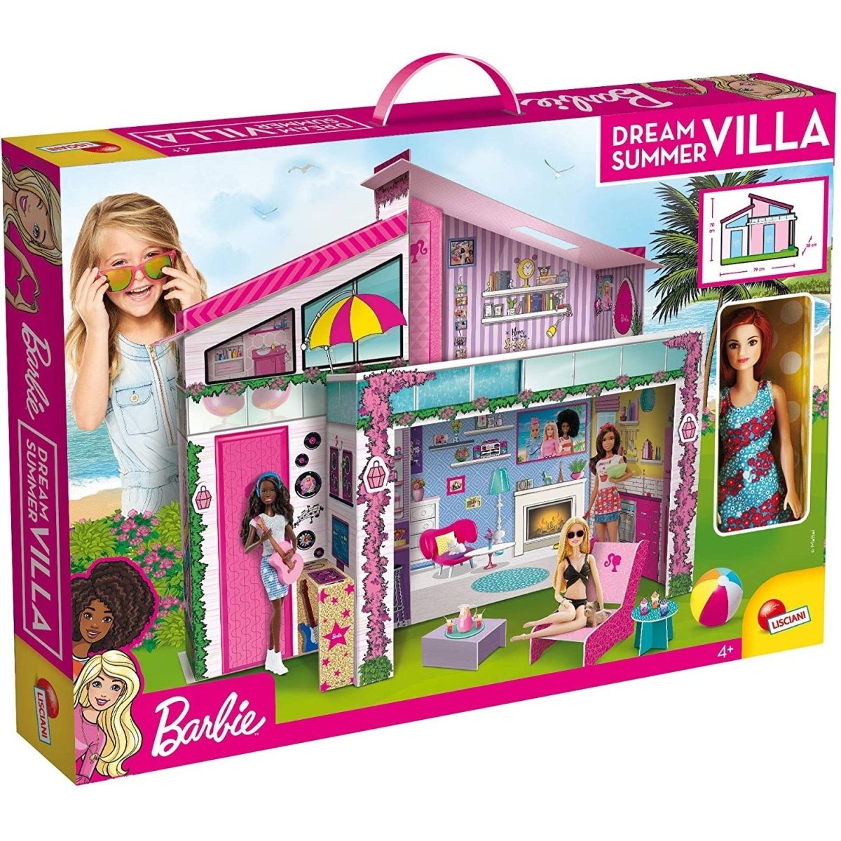 Lisciani Giochi Barbie Villa Dream Summer Casa di Malibu C/Doll 76932 - 8008324076932 - DarSaGiocattoli