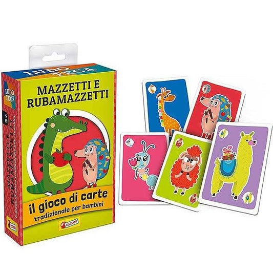 Liscianigiochi Ludoteca Le Carte dei Bambini Mazzetti e Rubamazzetti Gioco di società Multicolore 85804 - 8008324085804 - DarSaGiocattoli