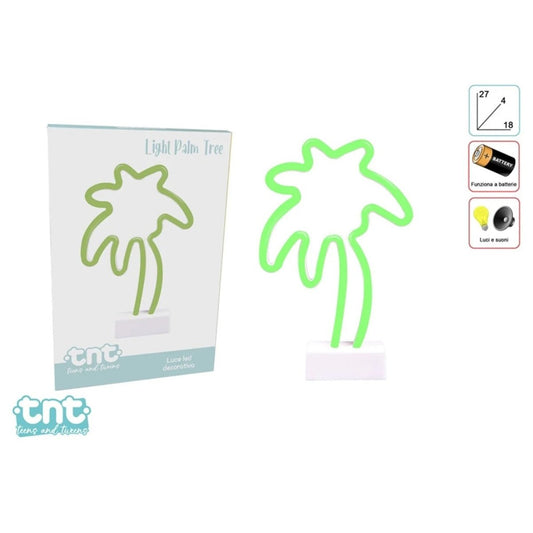 Luce LED Palma 29 cm TnT Light 92003 Lampada Decorativa Palm Tree - 8007632920036 - DarSaGiocattoli