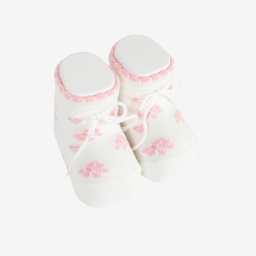 Mafer Set Regalo Neonata Cappellino + Scarpette Bianco - Rosa WSE8989 - 8300039724192 - DarSaGiocattoli