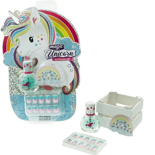 Magic Unicorn Nail Art Blister Decora Unghie Adesivi e Smalto Nice 2806 - 8056779028068 - DarSaGiocattoli