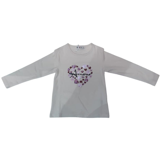 Maglietta Bambina a Maniche Lunghe Beige Best Kids MBA3110 -  - DarSaGiocattoli