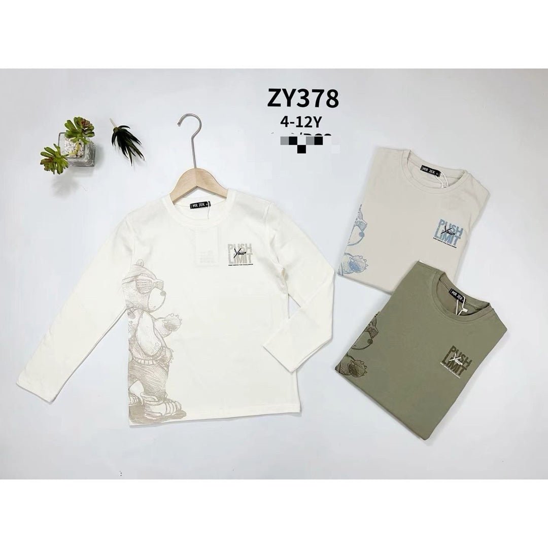 Maglietta Bambino a Maniche Lunghe MR Jek ZY378 -  - DarSaGiocattoli