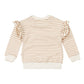 Maglione bambina Dirkje bianco rigato marrone - 8720815333651 - DarSaGiocattoli