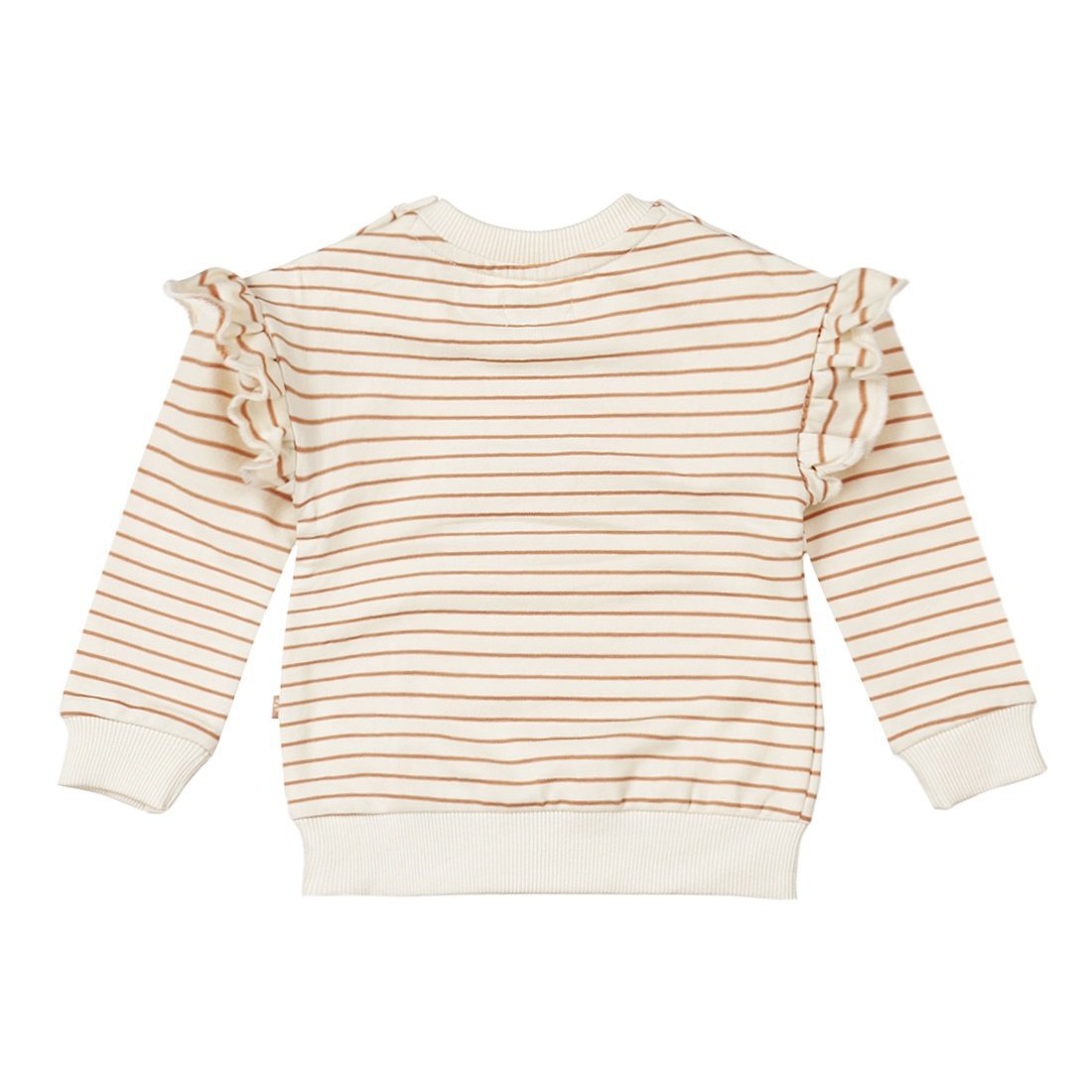 Maglione bambina Dirkje bianco rigato marrone - 8720815333651 - DarSaGiocattoli