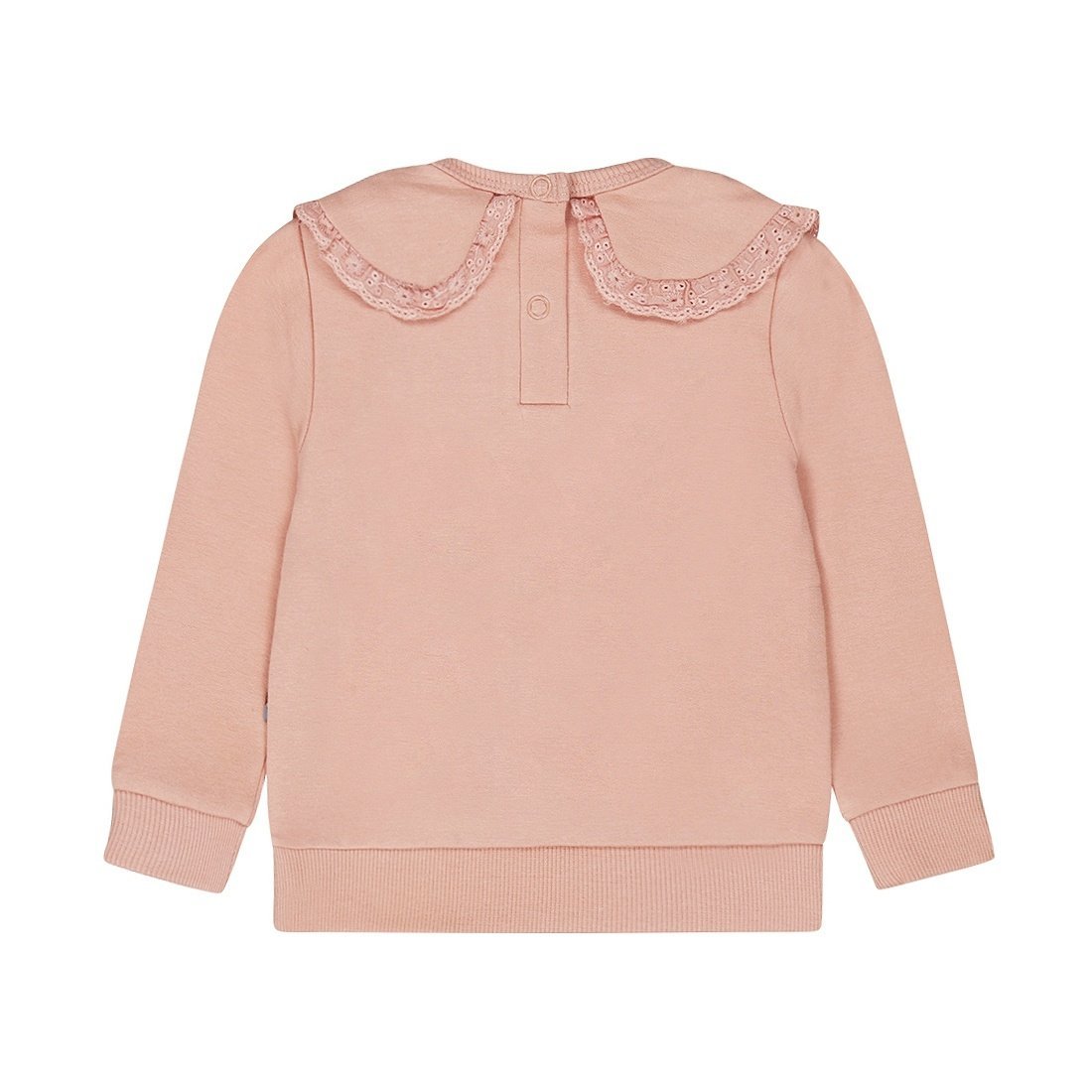 Maglione bambina Dirkje rosa tenue con colletto ricamato - 8720815332593 - DarSaGiocattoli