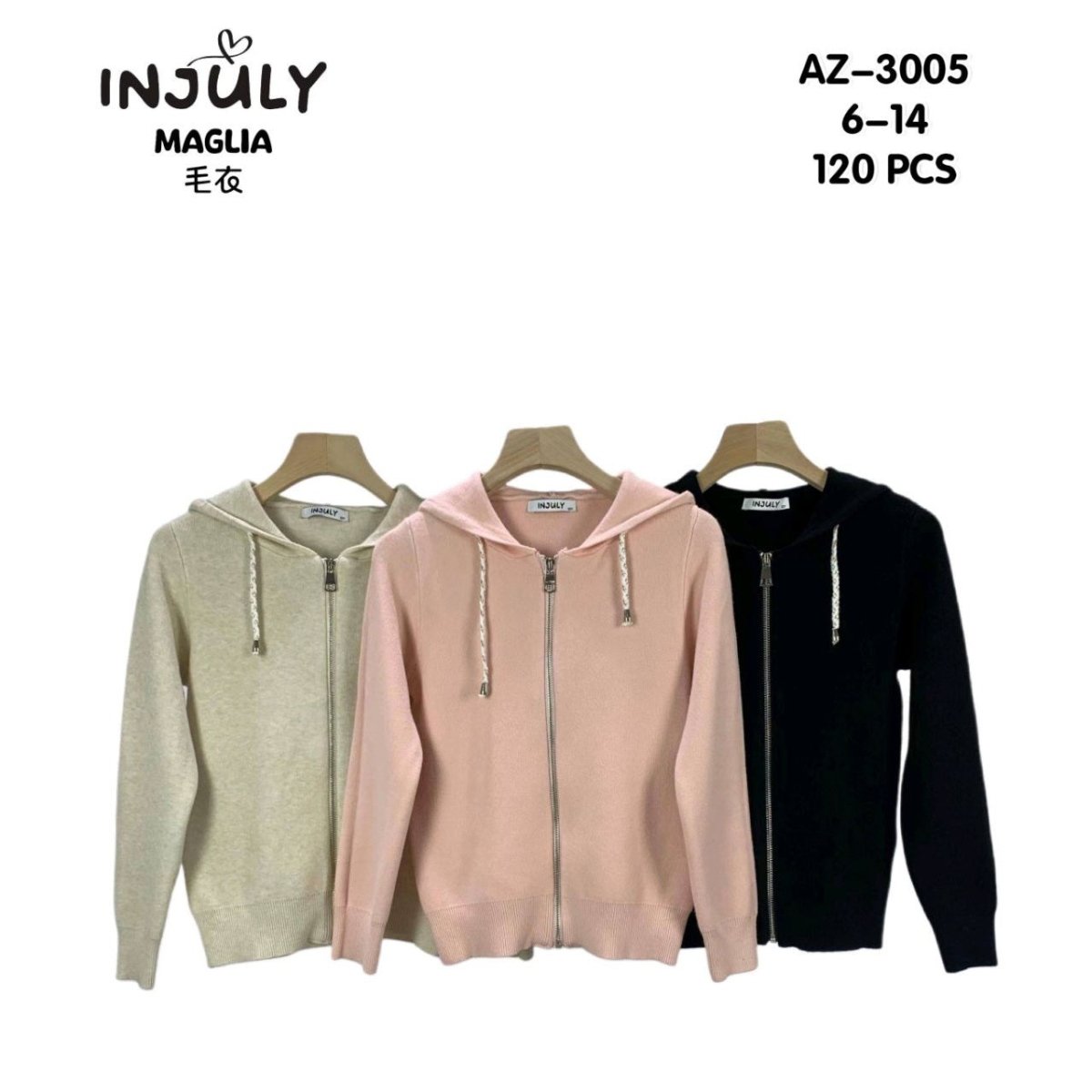 Maglione Bambina Invernale Felpato Injuly AZ - 3005 - 119570030052 - DarSaGiocattoli