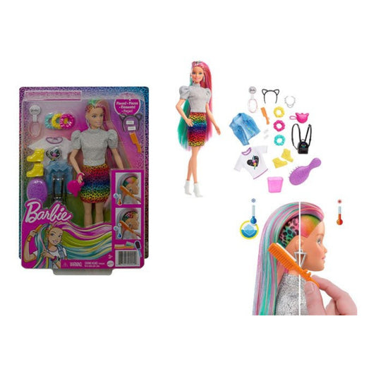 Mattel Barbie Bambola Capelli Multicolor con Funzione Cambia Colore - DarSaGiocattoli