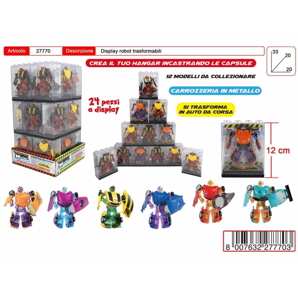 Megabot Roboblock Toys Garden 27770 Robot Giocattolo - 8007632277703 - DarSaGiocattoli