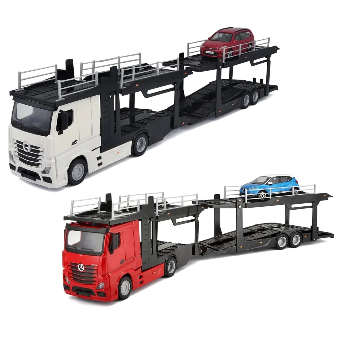 Mercedes-Benz Actros 2545 Con Rimorchio Auto 1:43 Burago 18-31456 - 4893993314560 - DarSaGiocattoli