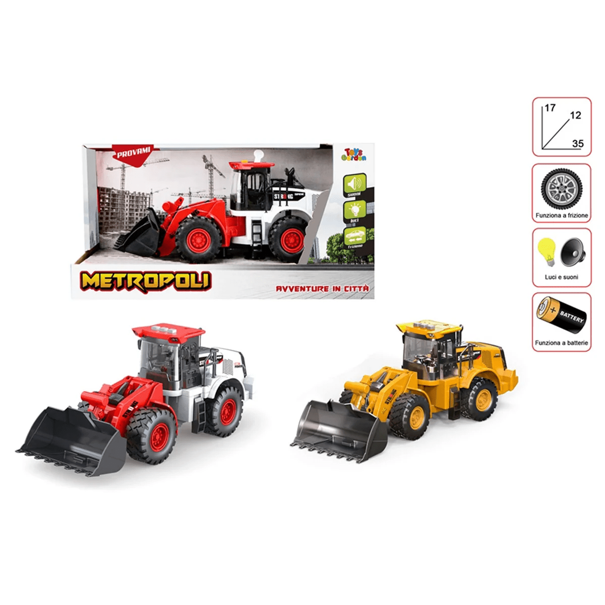 Metropoli Ruspa Cantiere B/O Luci e Suoni Toys Garden 28387 - 8007632283872 - DarSaGiocattoli