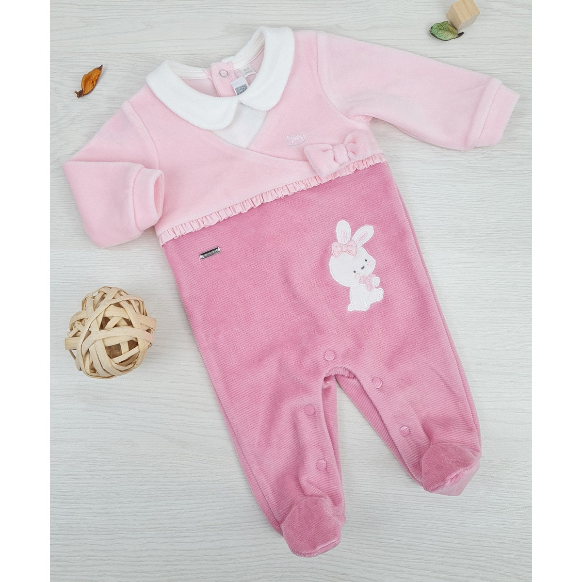 Mio Piccolo Tutina Neonata In Ciniglia 937R Rosa - 8033300400661 - DarSaGiocattoli