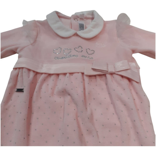 Mio Piccolo Tutina Neonata In Ciniglia Rosa 943R - 8033300400661 - DarSaGiocattoli