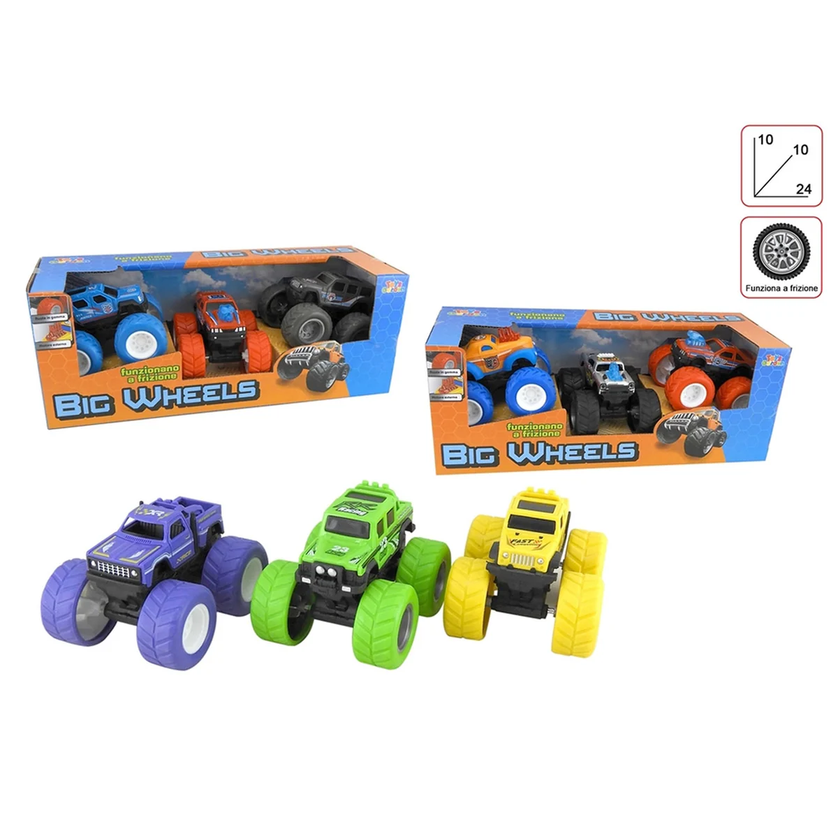 Monster Truck Big Foot Crazy Combo Toys Garden 28348 - 8007632283483 - DarSaGiocattoli
