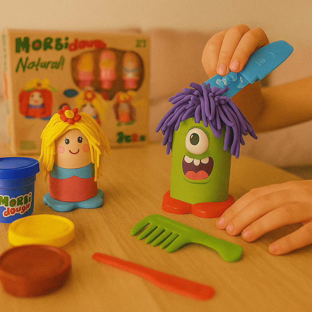 Morbido Set Cresci Capelli 3x25g Pasta Da Modellare Con Accessori Full Toys 42638 - 8014966426387 - DarSaGiocattoli