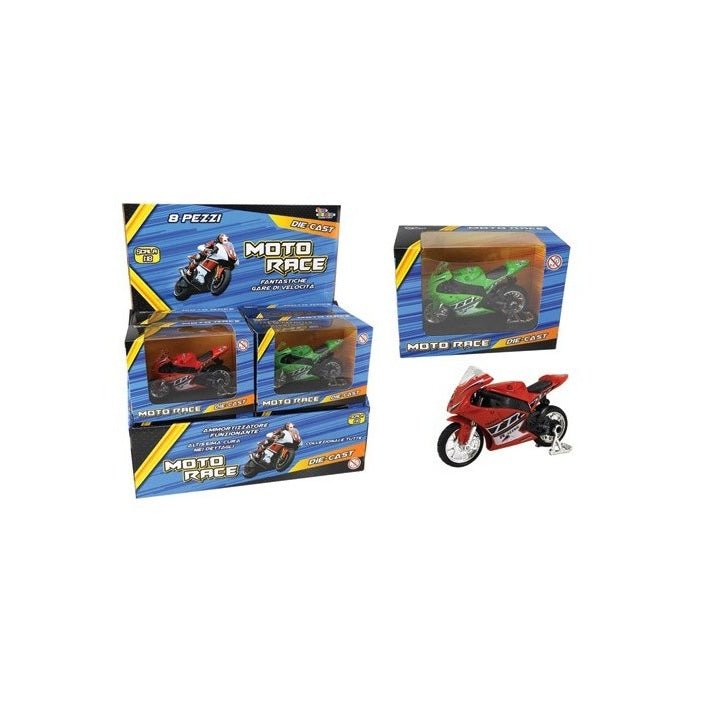 Moto Die Cast Da Corsa Con Display Toys Garden 27072 - 8007632270728 - DarSaGiocattoli