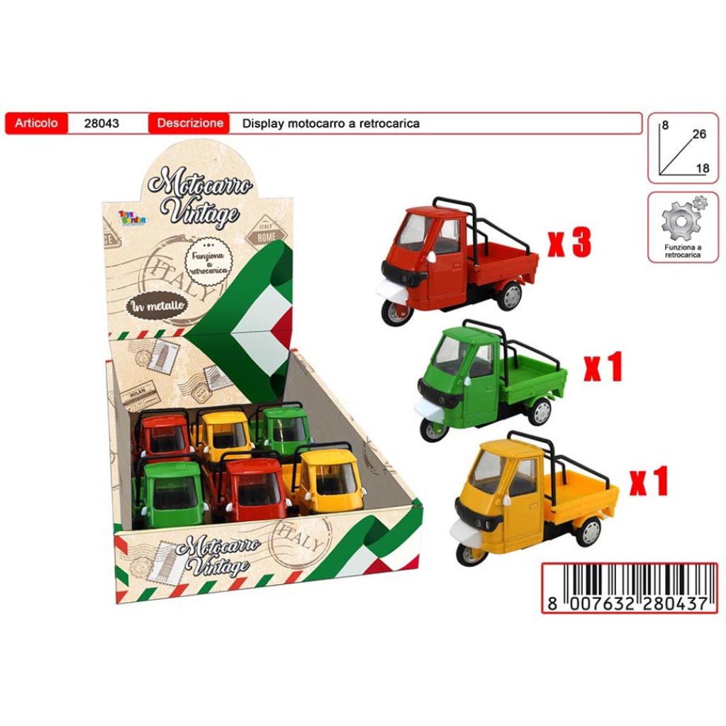 Motocarro Die Cast Con Retrocarica Toys Garden 28043 - 8007632280437 - DarSaGiocattoli