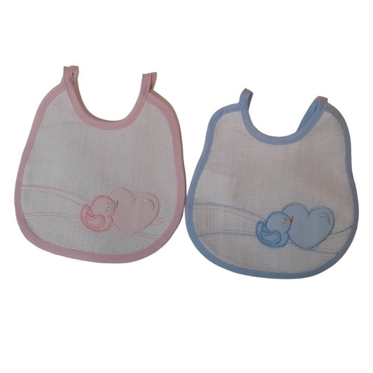 Nancy Baby Bavaglini Bavette da Ricamare Rosa - Azzurro Art.365/8 - 8000121790677 - DarSaGiocattoli