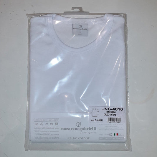 Nazareno Gabrielli Canottiera Bambino Bianca In Caldo Cotone 4 Pezzi NG - 4010 - 7427251710442 - DarSaGiocattoli