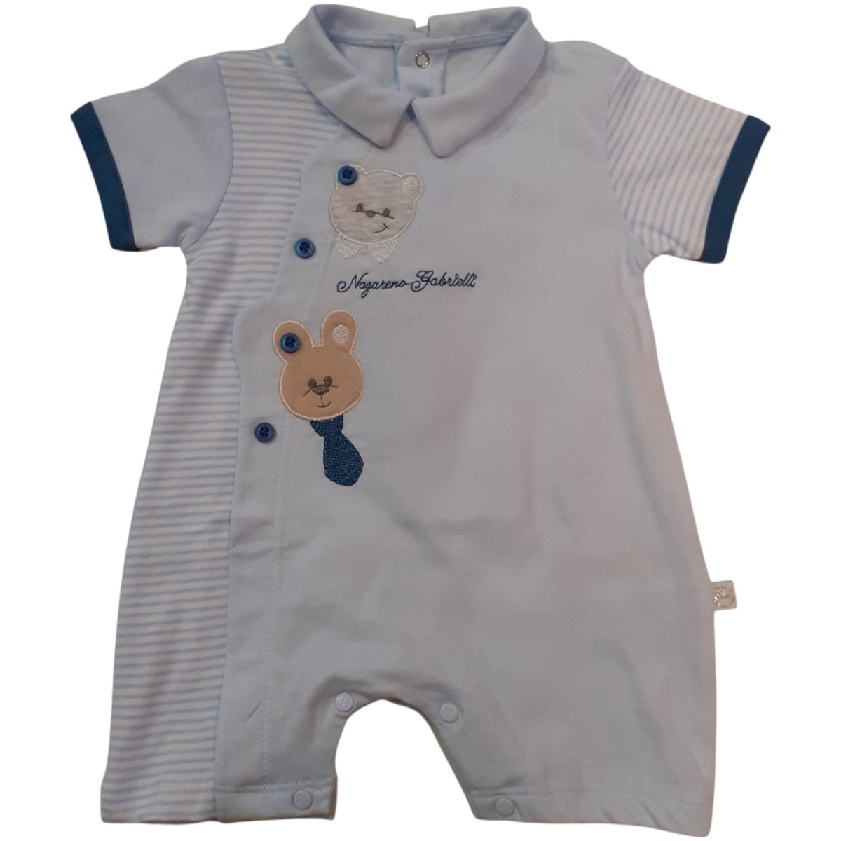 Nazareno Gabrielli Pagliaccetto Neonato Cielo Ricamato NG3530 - 8052960284800 - DarSaGiocattoli