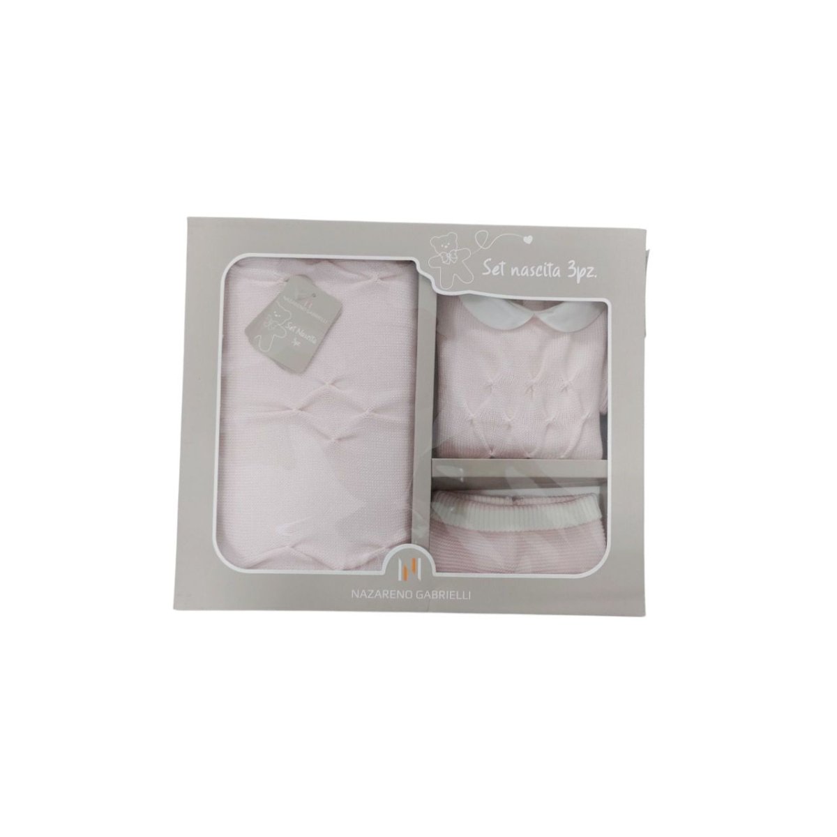 Nazareno Gabrielli Set Regalo 3 Pezzi Tutina Con Coperta e Cappello NG - 3488 - 8052960407735 - DarSaGiocattoli