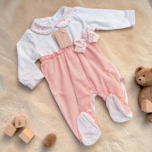 Nazareno Gabrielli Tutina Neonata Femminuccia In Jersey Cotone NG3530 - 8052960207847 - DarSaGiocattoli