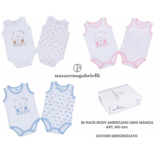 Nazzareno Gabrielli Body Neonato In Cotone Giromanica NG203 - 8052190144134 - DarSaGiocattoli