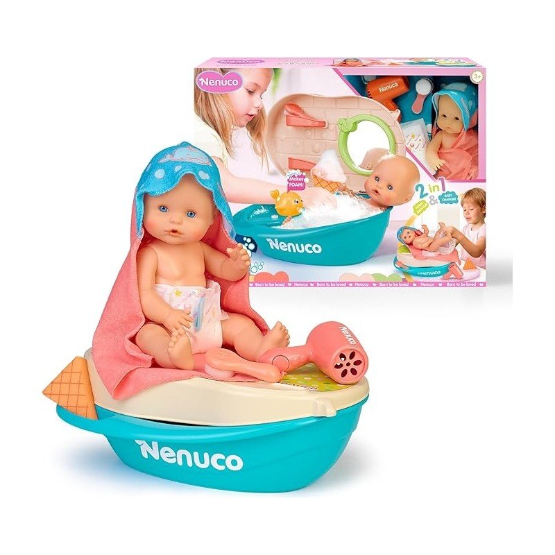 Nenuco Bagnetto Con Le Bolle Bambola Compresa Famosa NFNA0000 - 8056379172802 - DarSaGiocattoli