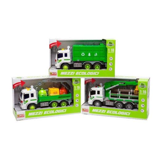 ODG Camion Ecologico Master Truck Rifiuti Con Luci e Suoni ODG1038 - 8017967607052 - DarSaGiocattoli