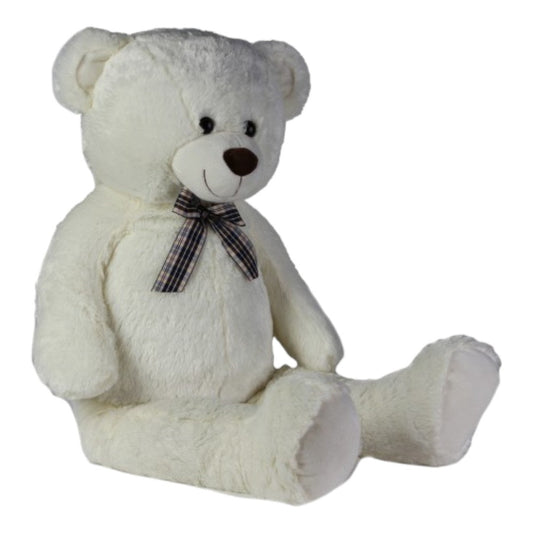 ODG Peluche Orso Bianco 120cm Con Fiocco ODG881 - 8056045598813 - DarSaGiocattoli