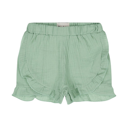 Pantaloncini Bambina In Mussola Verde Con Volant Dirkje N58396 - 8720815586200 - DarSaGiocattoli