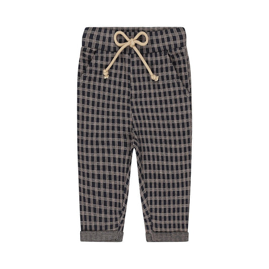 Pantalone Neonato Blu Navy a Quadri Dirkje O56687 - 8720815515347 - DarSaGiocattoli