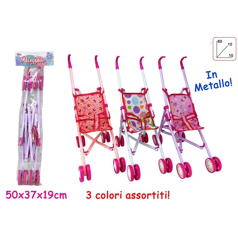 Passeggino Per Bambole In Metallo Toys Garden 27248 - 8007632272487 - DarSaGiocattoli