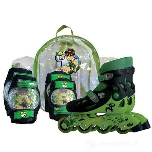 Pattini Con Protezioni e Zaino Ben 10 Mario Schiano 02BEN18 - 3517132005119 - DarSaGiocattoli