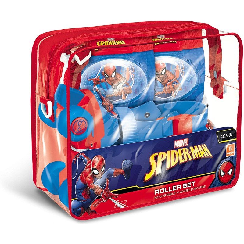 Pattini RollerBall Regolabili Mondo Spiderman Spider - Man Con Zaino e Protezioni Mario Schiano18390 - 8001011183906 - DarSaGiocattoli