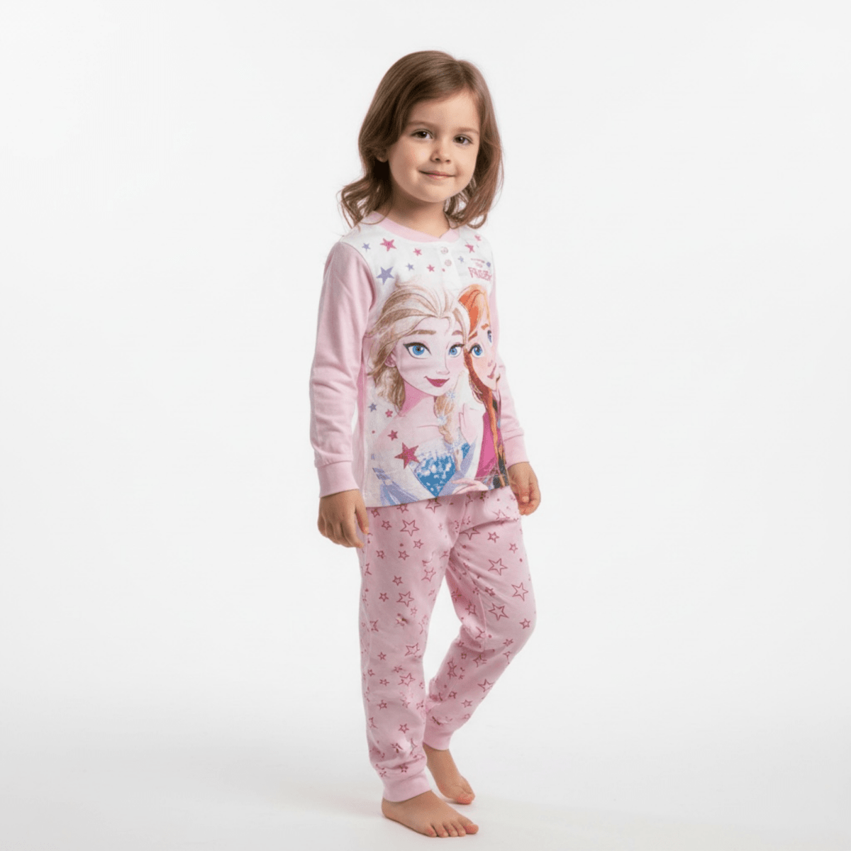 Pigiama Bambina Frozen Disney Lungo In Cotone Jersey Sabor 4019 - 8052201653518 - DarSaGiocattoli