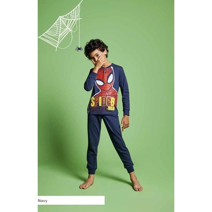 Pigiama Bambino Spiderman Spider - Man Marvel Lungo Cotone Jersey Sabor 7740 - 8052201650326 - DarSaGiocattoli