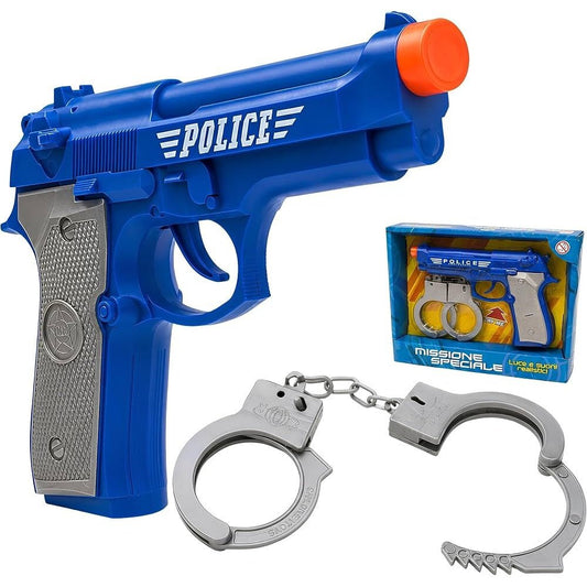 Pistola Giocattolo Toys Garden 27231 Con Suoni e Manette - 8007632272319 - DarSaGiocattoli