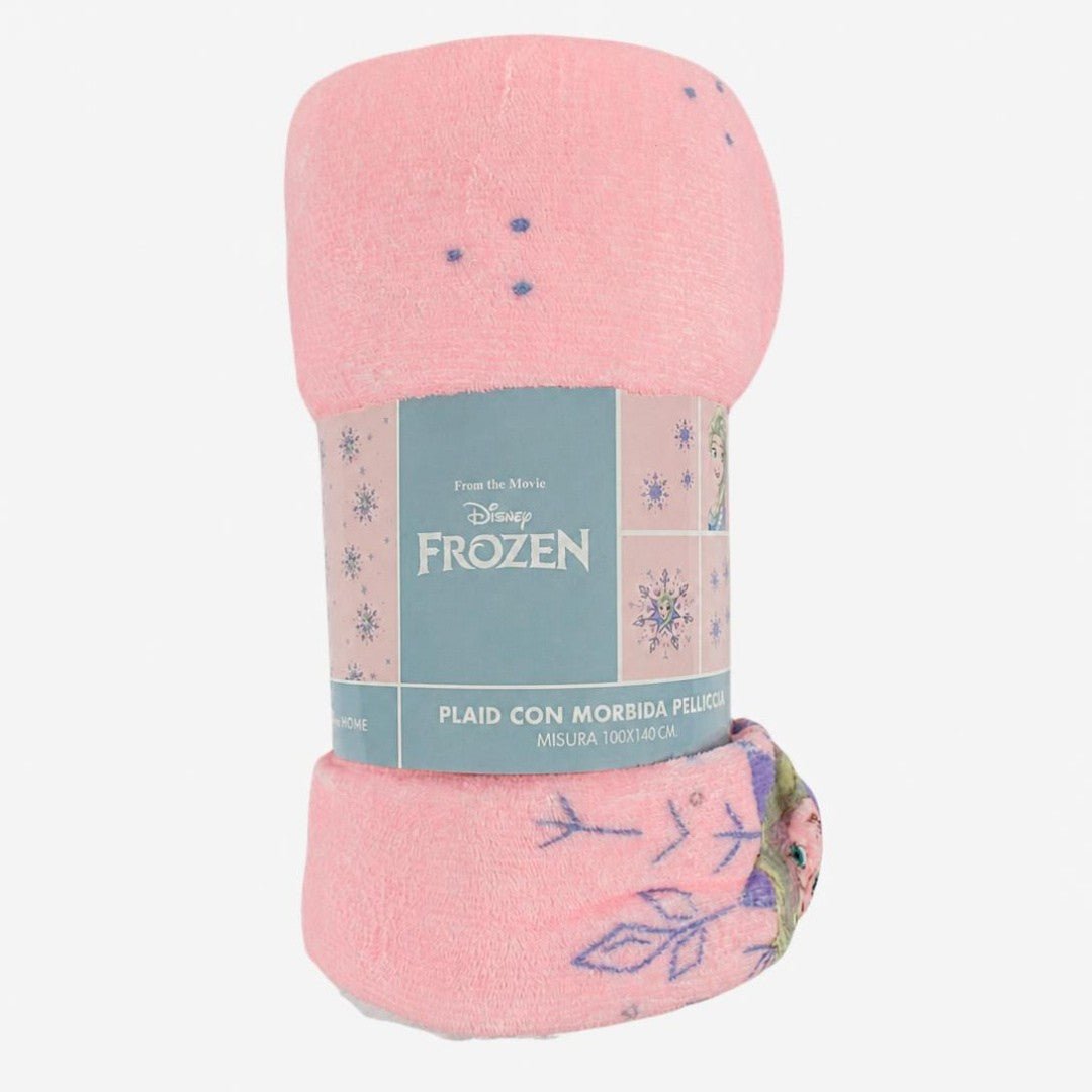 Plaid Frozen Disney Bambina Coral Con Sherpa 100x140 cm 42592 - 8026242836964 - DarSaGiocattoli